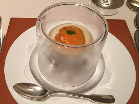 福岡市中央区赤坂 la table de Provence(ラ・ターブル・ド・プロヴァンス) ウニとエビクリームのゼリー寄せ